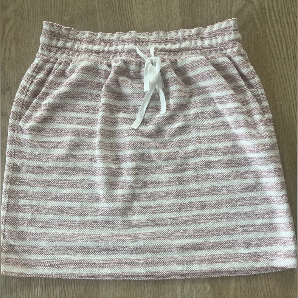 Ann Taylor LOFT Outlet | Pink and White Skirt | Size L